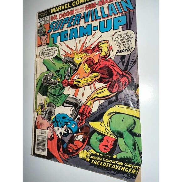 Super-Villain Team-Up #9 December 1976 Doctor Doom The Sub-Mariner Iron Man SEE - Picture 2 of 6